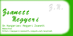 zsanett megyeri business card